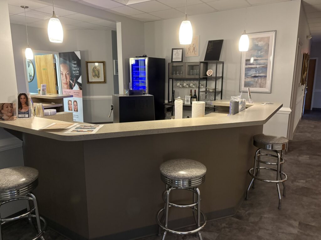 chic bar serving beverages