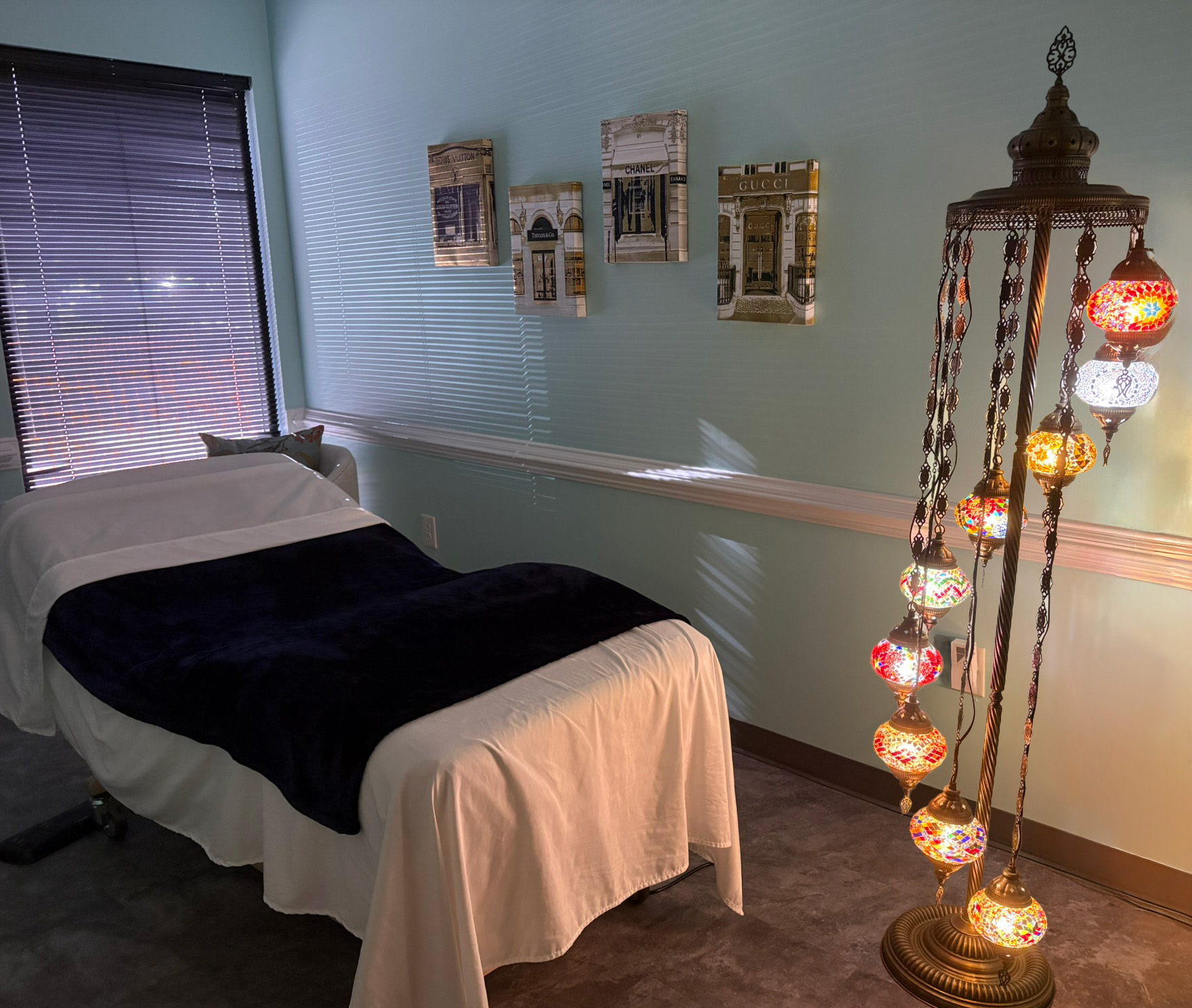 serene massage treatment suites